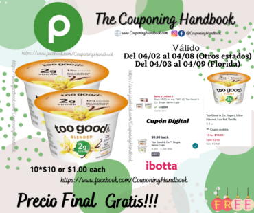 02 Too Good & Co. Yogurt, Ultra-Filtered, Low Fat, Vanilla Gratis