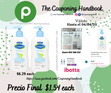 Cetaphil Baby Daily Lotion, Sensitive Skin por $1.54