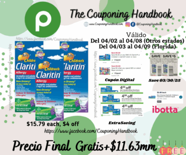 03 Claritin Children’s Allergy, 5 mg, Indoor & Outdoor, Non-Drowsy, Grape Taste Gratis