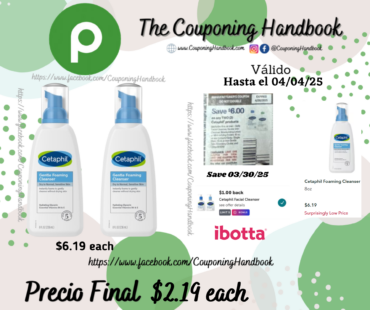 Cetaphil Foaming Cleanser por $2.19
