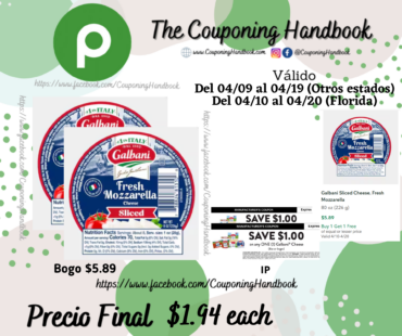 Galbani Sliced Cheese, Fresh Mozzarella por $1.94