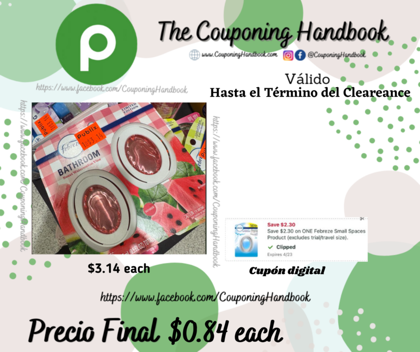 Febreze Small Spaces Air Freshener, Pack of 2 por $0.84