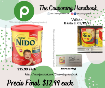 Nido Milk Beverage, Powdered, Kinder +1, Toddler por $12.99
