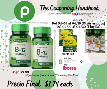 Nature’s Truth B-12 Vitamin por $1.74