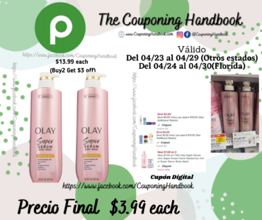 Olay Body Wash, Super Serum por $3.99