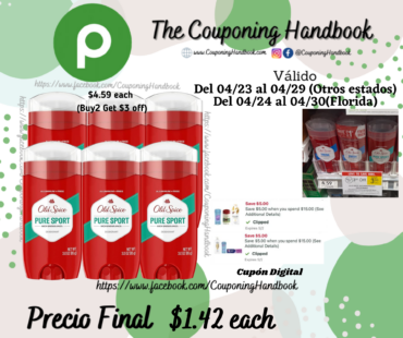 Old Spice High Endurance Deodorant for Men, Aluminum Free, 3.0 oz por $1.42