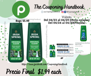 Irish Spring Body Wash for Men por $1.99