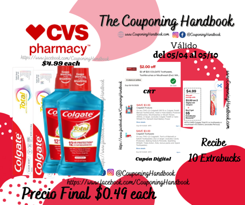 Productos Colgate por $0.49