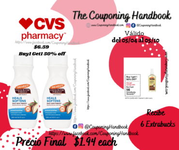 Palmer’s Cocoa Butter Formula Lotion, 8.5 OZ por $1.94