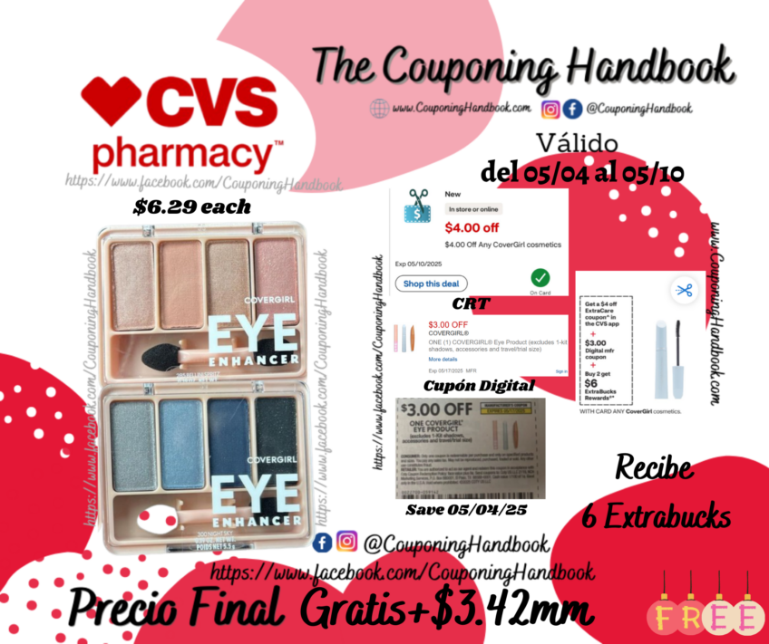 02 CoverGirl Eye Enhancers 4-Kit Eye Shadow Gratis