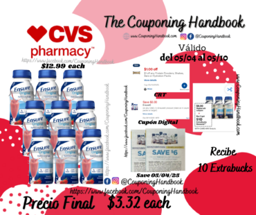 Ensure Original Nutrition Shake, 6 CT por $3.32