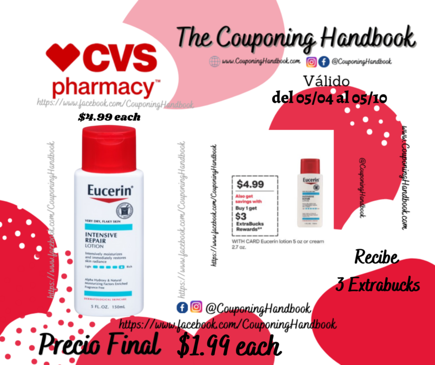 Eucerin Intensive Repair Very Dry Skin Lotion por $1.99