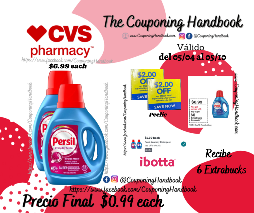 Persil Intense Liquid Laundry Detergent, Fresh Scent, 40 oz por $0.99