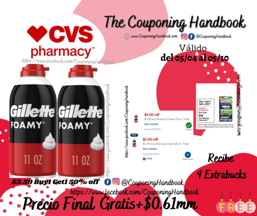 02 Gillette Foamy Shave Foam Gratis