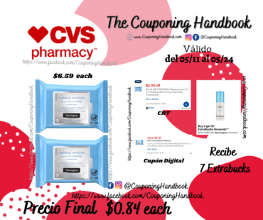 Neutrogena Makeup Remover Facial Cleansing Towelettes & Wipes, 21CT por $0.84