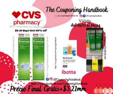 02 CVS Health Ready-to-Use Enema Saline Laxative Gratis