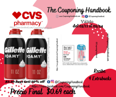 Gillette Foamy Shave Foam por $0.69