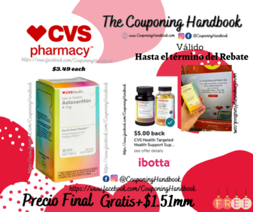 CVS Health Astaxanthin 4mg Softgels, 30 CT Gratis
