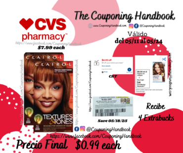 Clairol Professional Textures & Tones Hair Color por $0.99