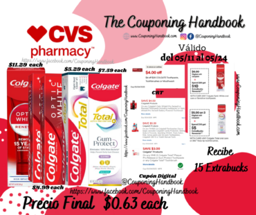 Productos Colgate por $0.63