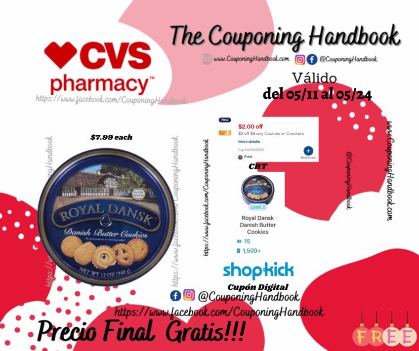 Royal Dansk Danish Butter Cookie Gratis