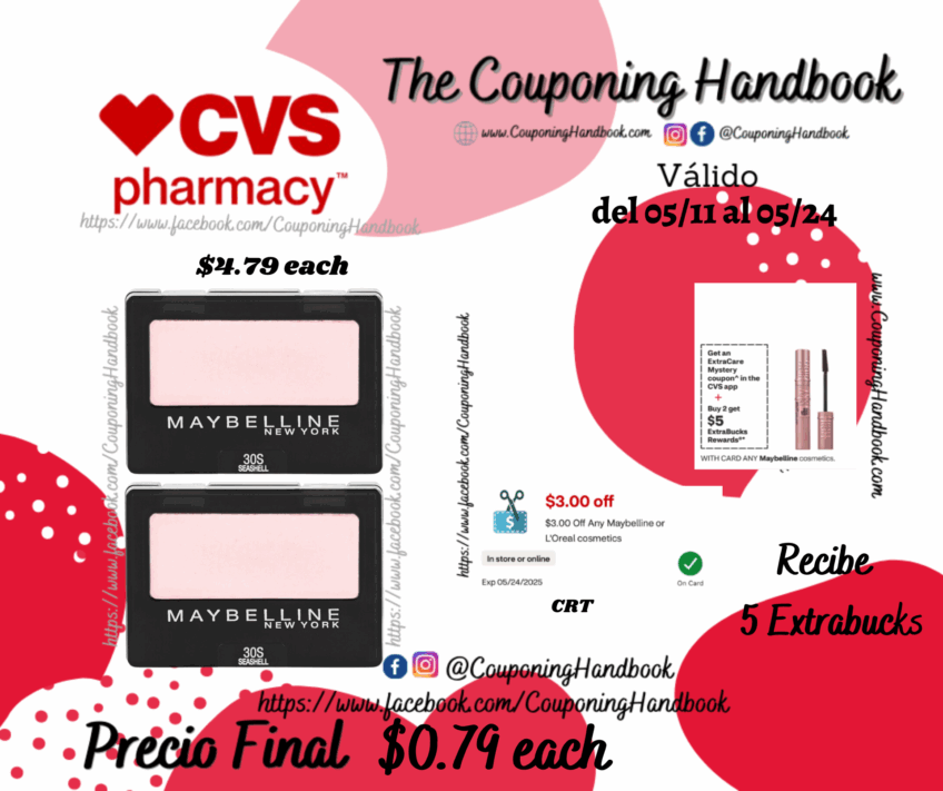 Maybelline Expert Wear Eyeshadow por $0.79