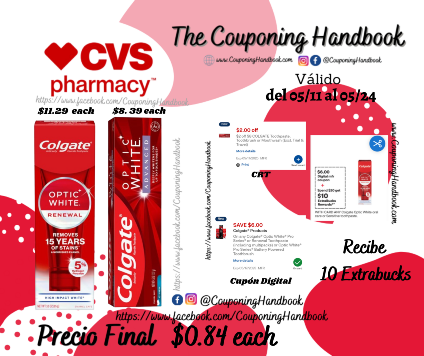 Productos Optic White por $0.84