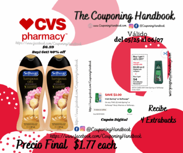 Softsoap Moisturizing Body Wash por $1.77