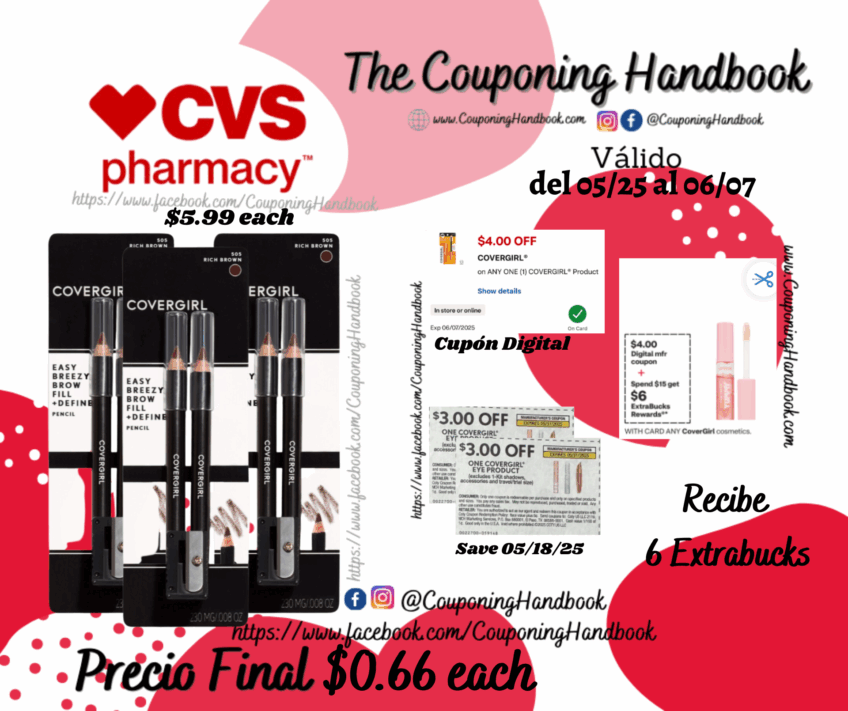 CoverGirl Brow & Eyemakers Eyeliner por $0.66