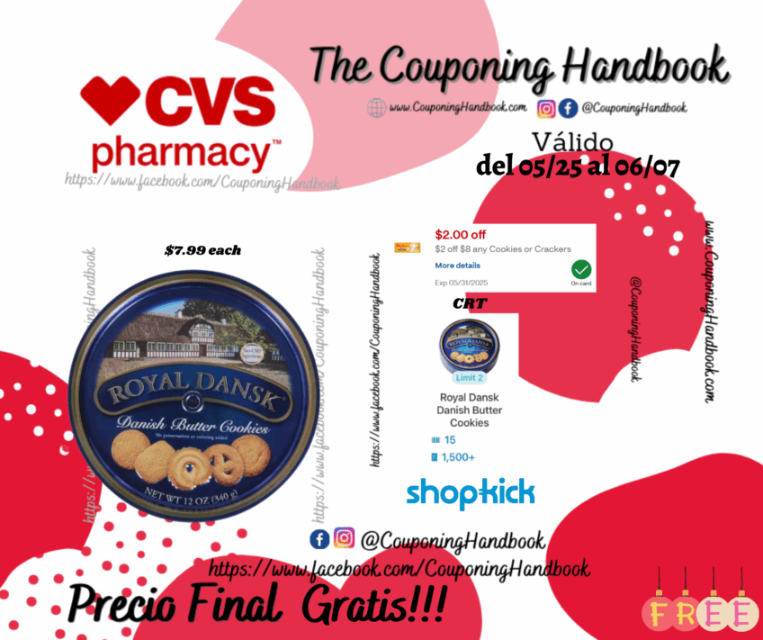 Royal Dansk Danish Butter Cookie Gratis