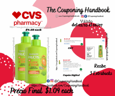 Garnier Fructis Sleek & Shine Intensely Smooth Leave-In Conditioning Cream por $1.09