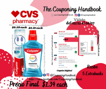 Productos Colgate por $1.39