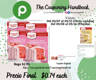 Duncan Hines Signature Signature Perfectly Moist Strawberry Supreme Cake Mix por $0.74