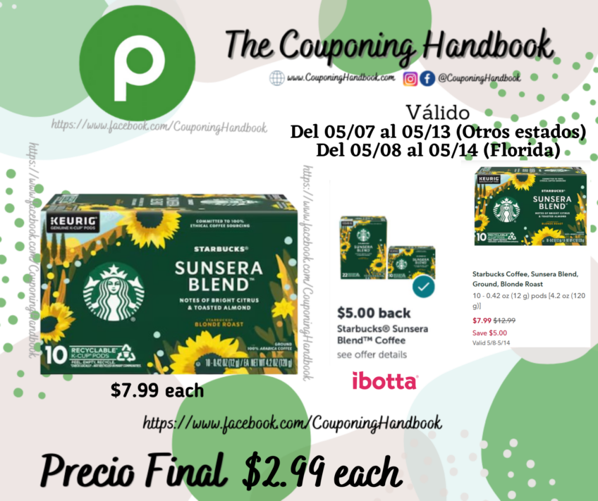 Starbucks Coffee, Sunsera Blend, Ground, Blonde Roast por $2.99