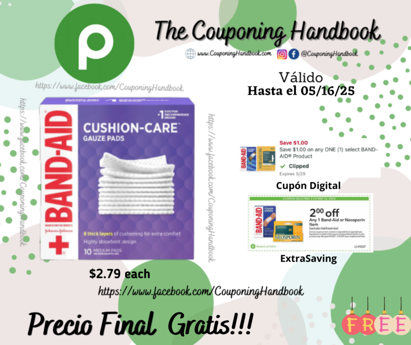 BAND-AID Cushion Care Gauze Pads Gratis