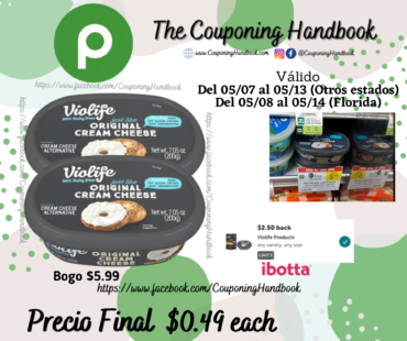 Violife Cream Cheese Alternative, Original por $0.49