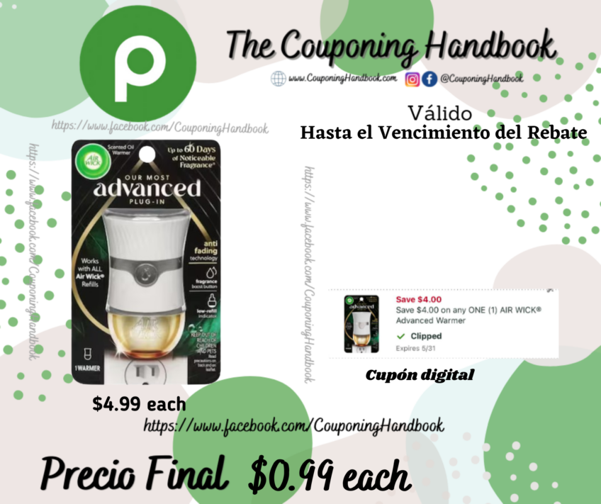 Air Wick Scented Oil Warmer 1 warmer por $0.99