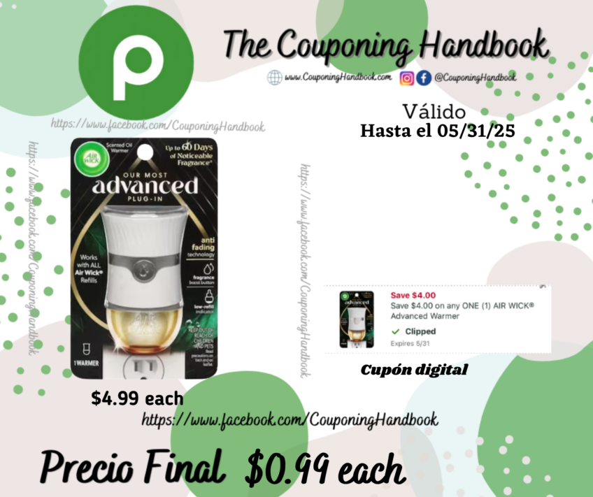 Air Wick Scented Oil Warmer 1 warmer por $0.99