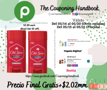 02 Old Spice Classic Original Scent Deodorant for Men, 3.25 oz Gratis