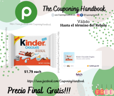 Kinder Chocolate Single 1.8 oz Gratis
