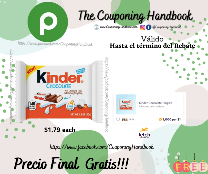Kinder Chocolate Single 1.8 oz Gratis