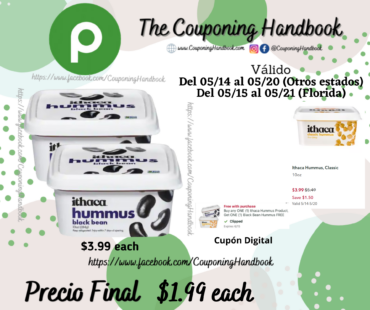 Ithaca Hummus, Black Bean por $1.99