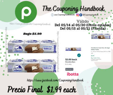 Klondike Ice Cream Bars por $1.99