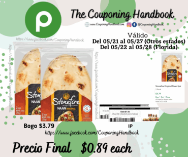 Stonefire Original Naan 2pk por $0.89