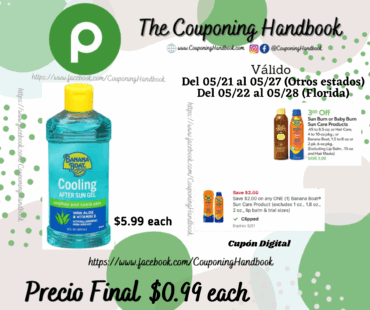 Banana Boat After Sun Gel, Cooling 8 fl oz por $0.99