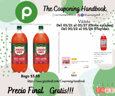 02 Canada Dry Fruit Splash Cherry Ginger Ale Gratis