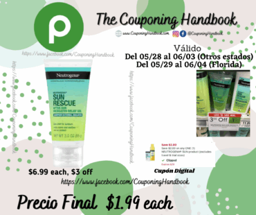 Neutrogena Sun Rescue After Sun Medicated Relief Gel por $1.99