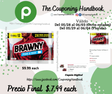 Brawny Paper Towels, Pick-A-Size, 2-Ply por $7.99