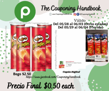 Pringles Potato Crisps Chips Original, Lunch Snacks por $0.50