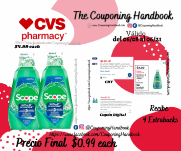 Scope Outlast Mouthwash, Mint por $0.99